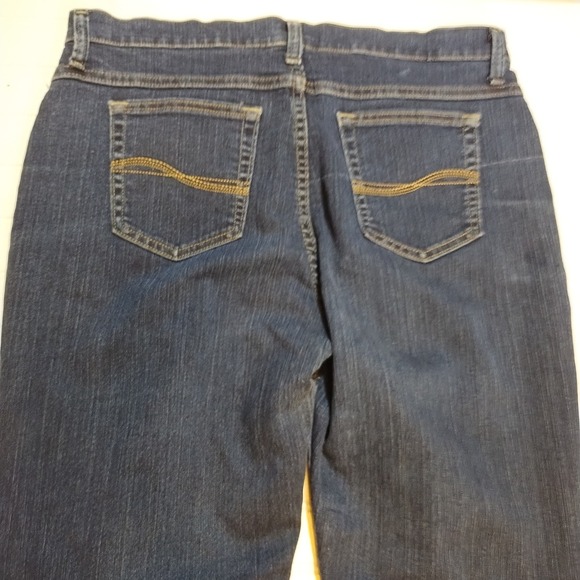 Riders by Lee Womens 16P Classic Fit Straight Leg Jeans Dark Wash Mid Rise - Picture 3 of 9